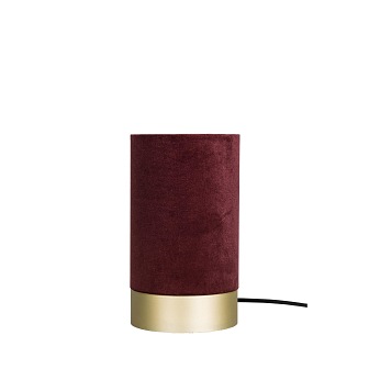 Aksamitna lampa stołowa Velvet burgund